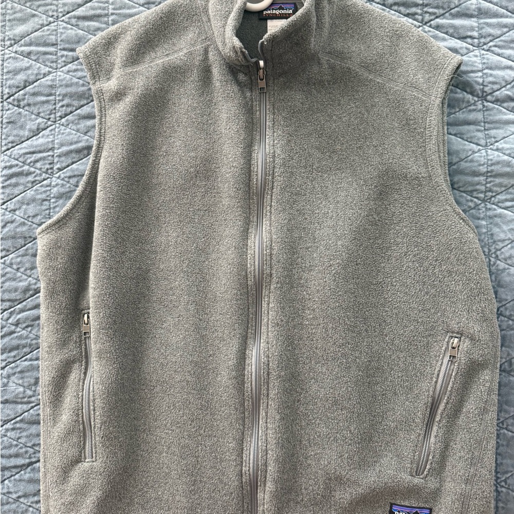 EUC Patagonia Synchilla Men’s Vest in Gray, Size XL